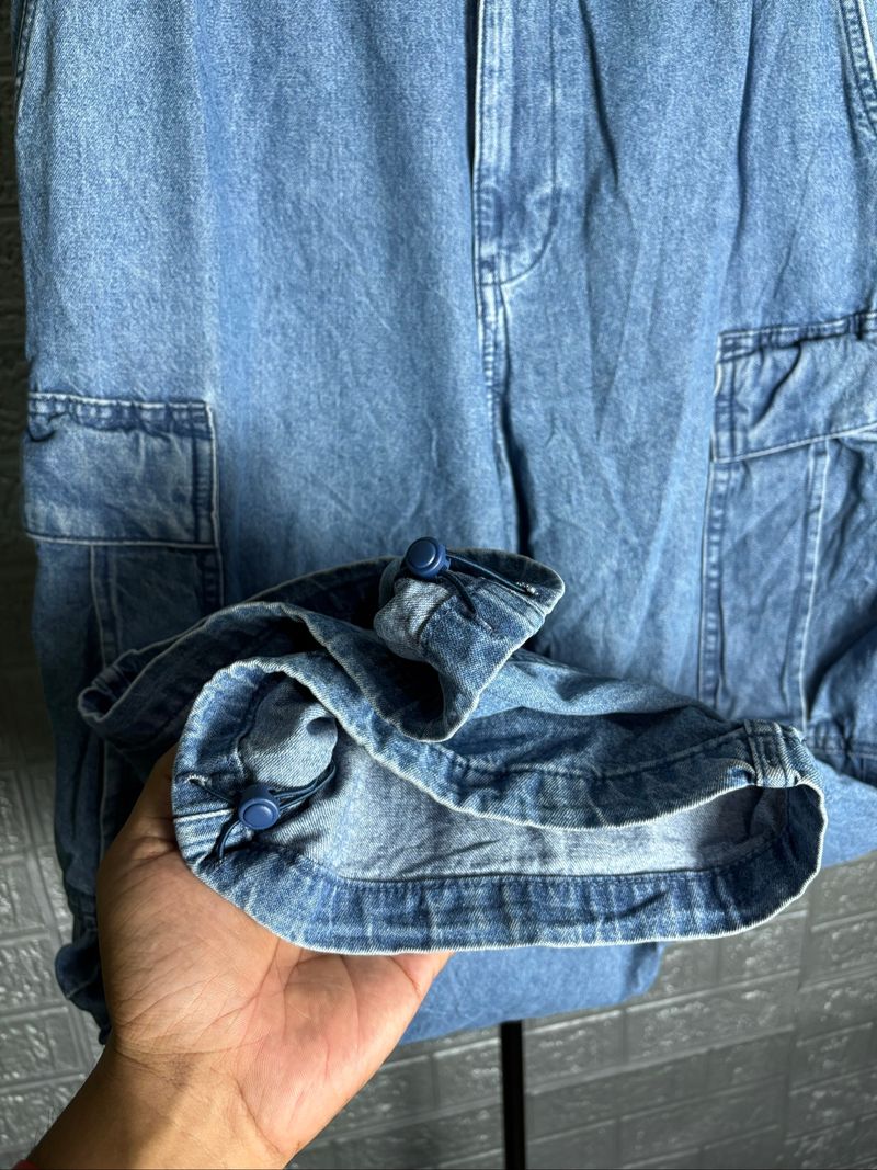 Denim balon/ super wide cargo pants, foto 5