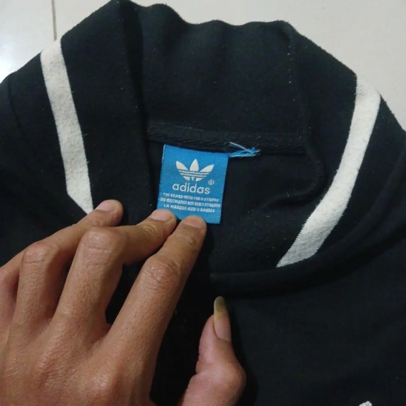 Adidas Casual Sweater Pria black, foto 4