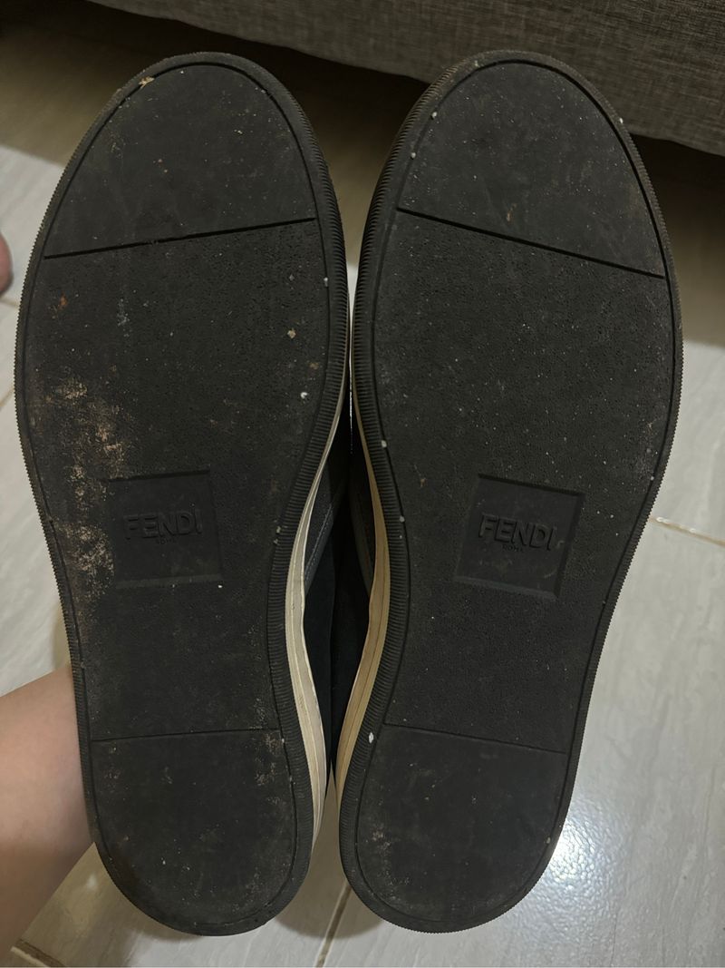 Fendi Monster Eye Suede Slip On, foto 4