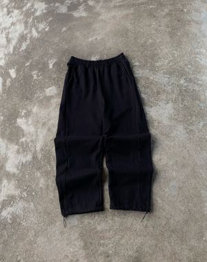 TOFFEE BLACK BAGGY SWEATPANTS