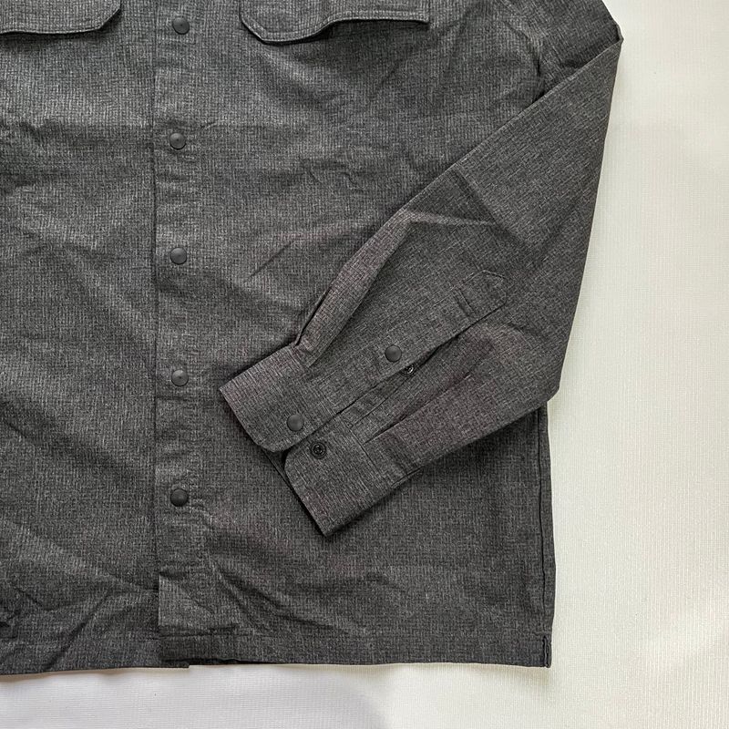 Closshi Japan Dark Grey Snap Button Outer Chore Work Shirt J, foto 4