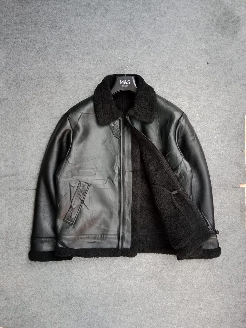 GU AVIATOR JACKET - Leather jacket - black size L, foto 6