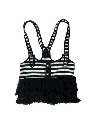 Rerek striped overall skirt