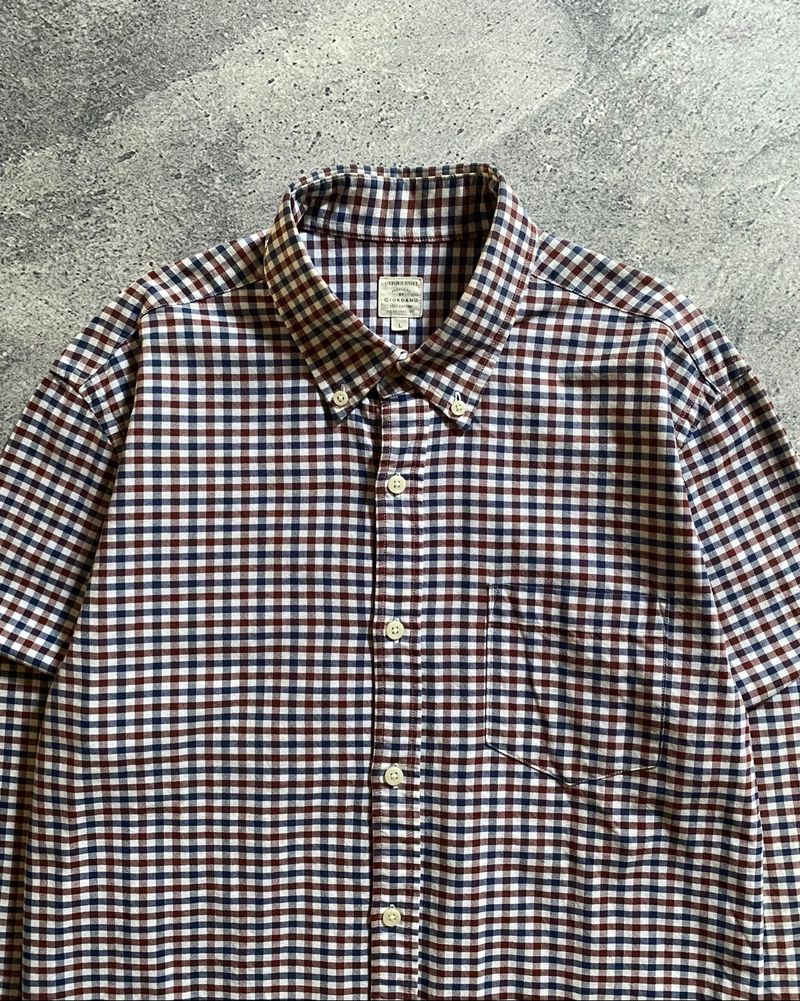 Plaid Button Down Shirt Giordano, foto 2