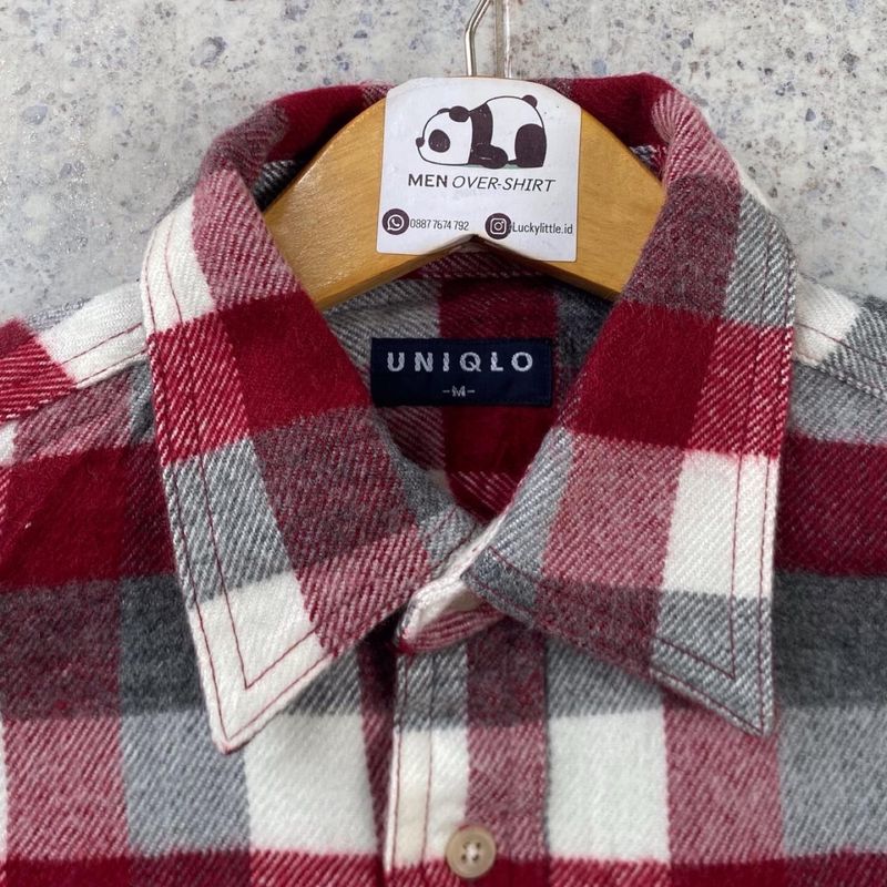 Kemeja Flannel Wool Uniqlo, foto 3
