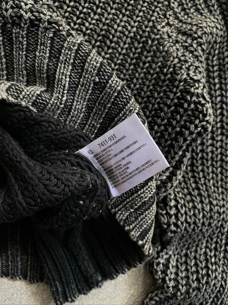 Creation Cube Stone Washed Knitted Knitwear Sweater, foto 5
