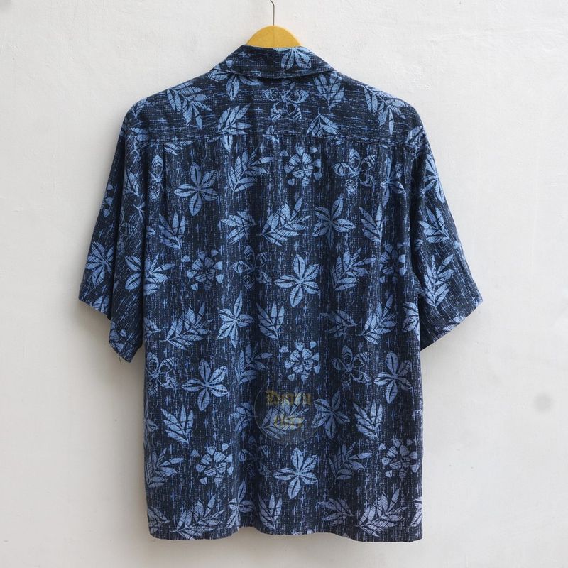 Columbia Kemeja Hawaii Pattern Blue Size M, foto 3