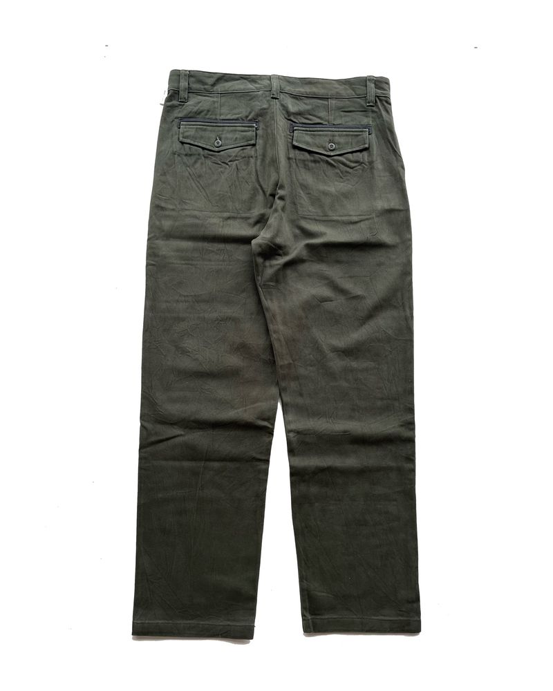 ZARA Inditex Army Green Canvas Pants, foto 2