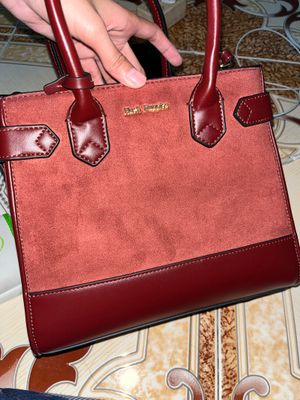 Hush puppies bag satchel maroon