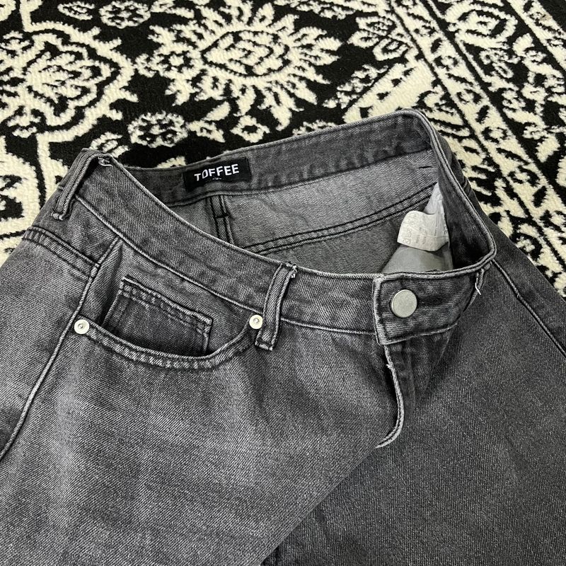 Loose fit’s Denim solid Grey by Seoul, foto 6