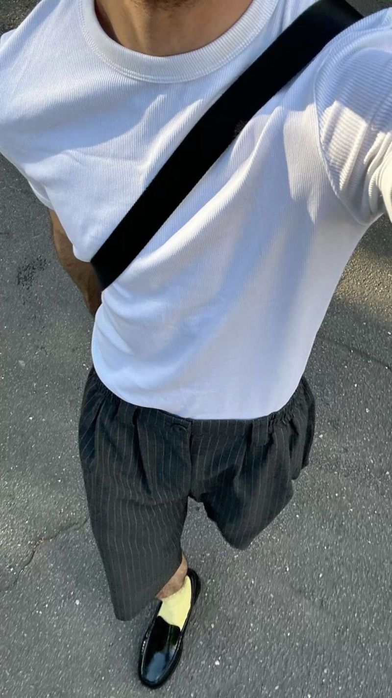 Shorts Pants Striped Y2K, foto 4