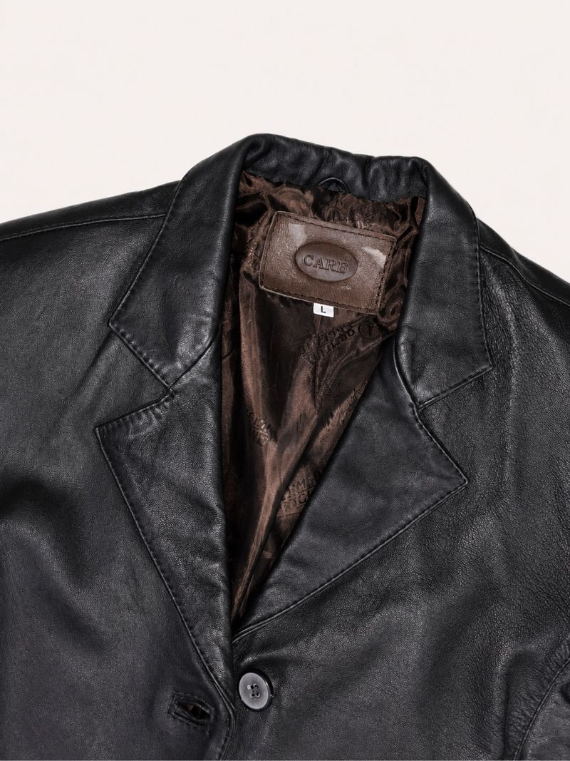 Long Women Leather Jacket, foto 2