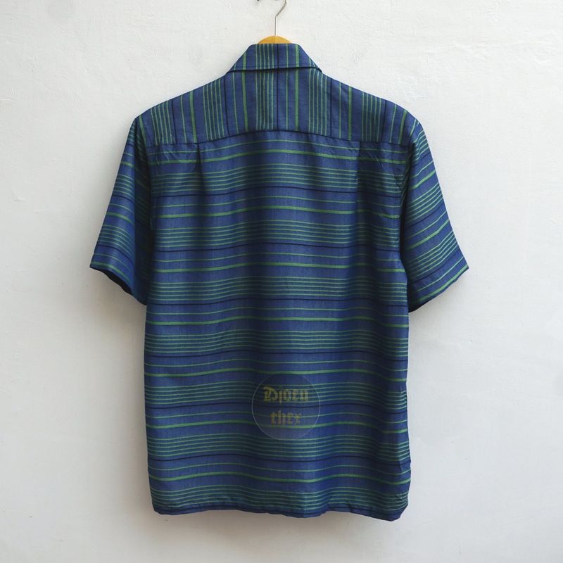 Crocodille Kemeja SS Chambray Stripes Size M, foto 3