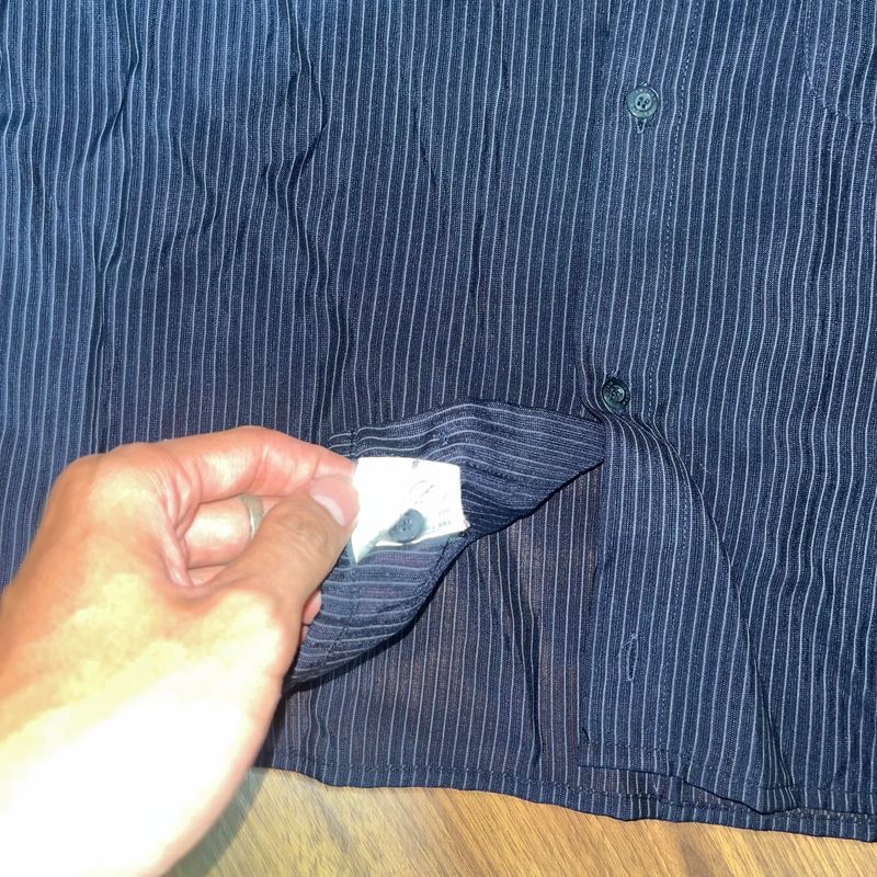 Indian Navy Stripes Crop Shirt, foto 3