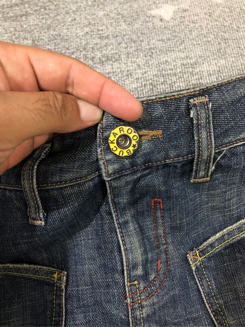 Y2K buckaroo denim mini skirts, foto 2
