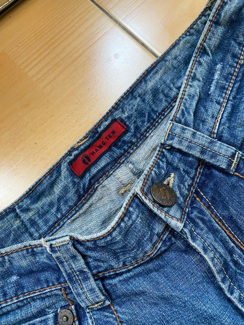 Celana Bootcut Flare Blue Brand Hang Ten, foto 3