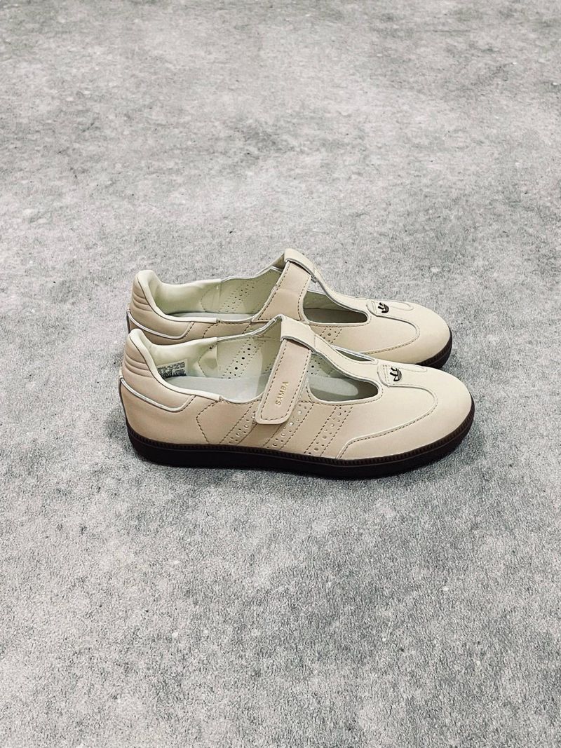 SNEAKER SAMBA JANE LEATHER ELEGANT FORMAL CREAM, foto 3