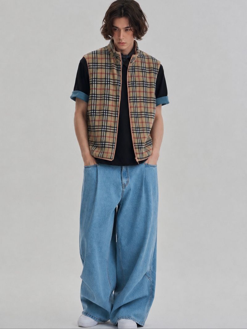 Vest Tartan Fleece, foto 2