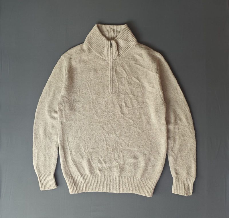 Sweater Halfzip uniqlo Souffle yarn, foto 2