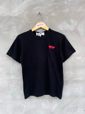 Play CDG double heart shirt