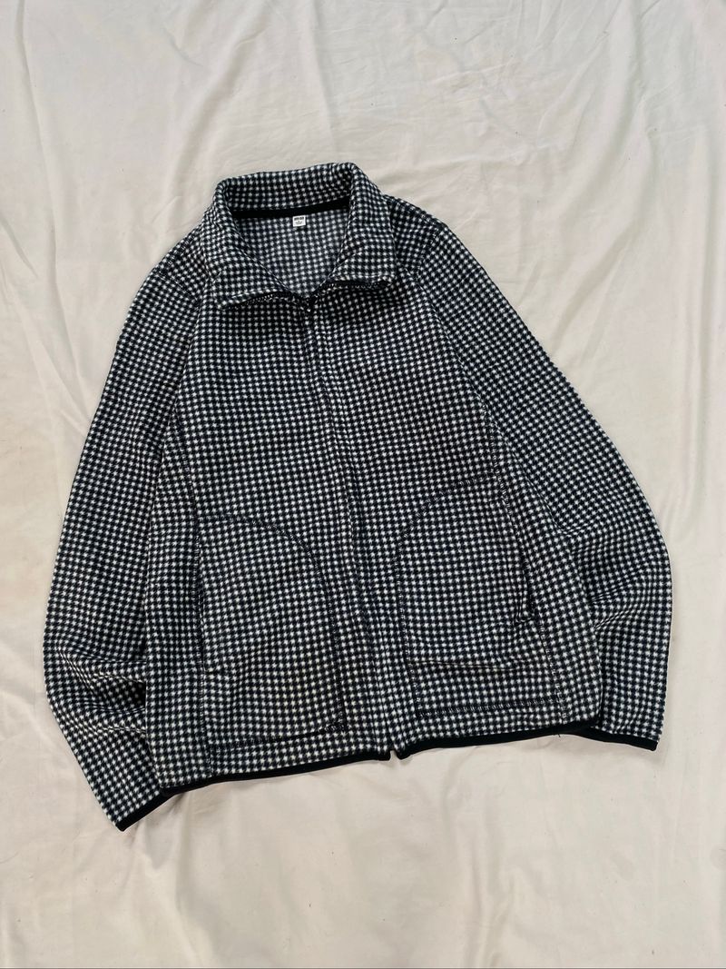 Uniqlo Houndstooth - Jaket Fleece, foto 7