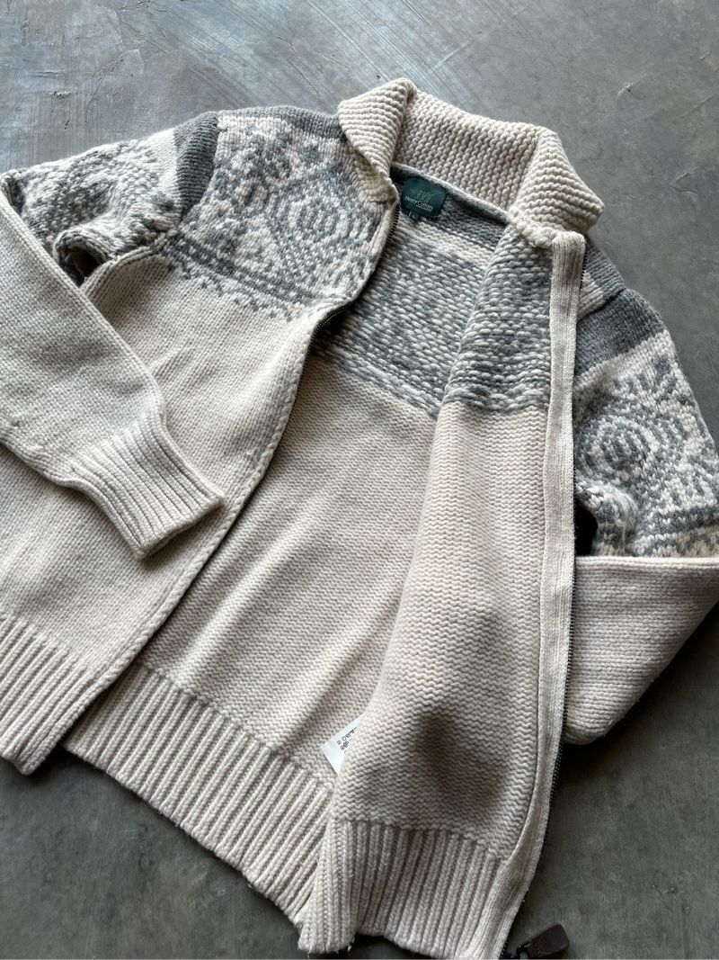 Vintage Sweater Pria gray cream, foto 7
