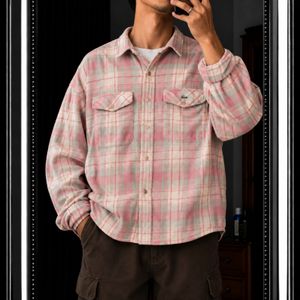 Lacoste Vintage Flannel Shirt Pink Pastel