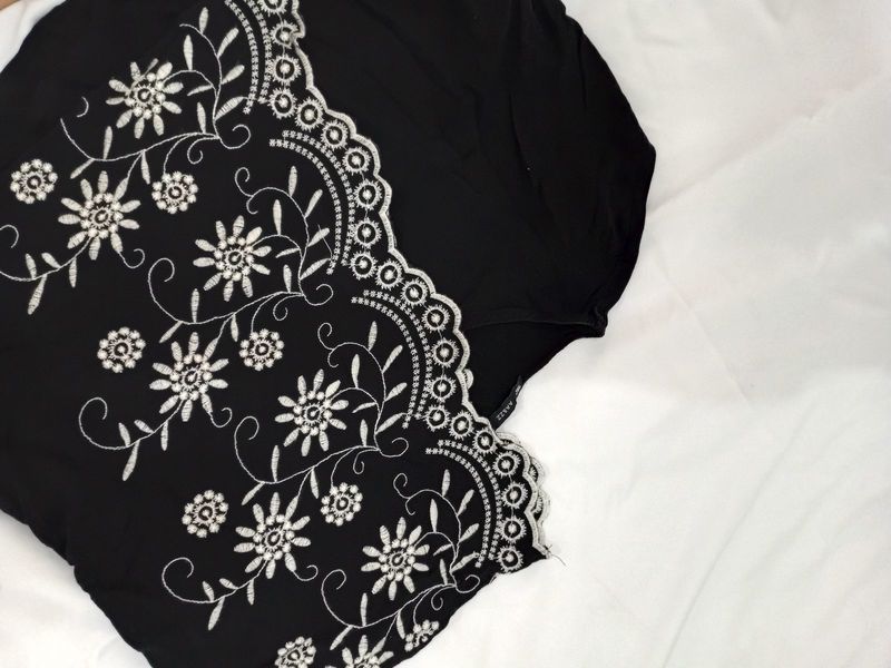 Blouse Crop Boho Embroidery Hitam 🖤, foto 2