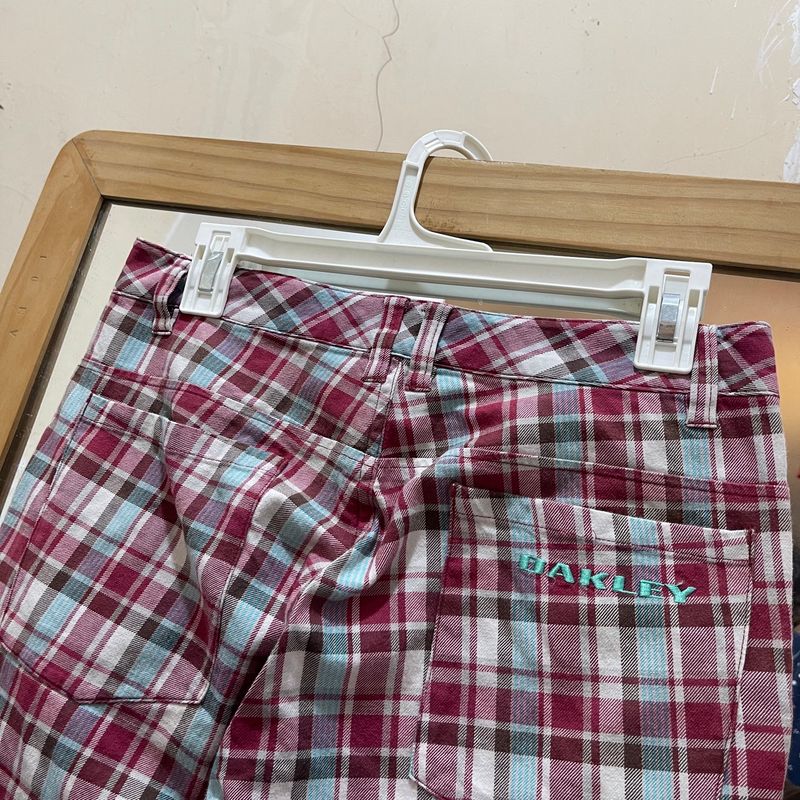 Y2K OAKLEY Plaid Madpunk Avan Garde Pants, foto 7