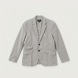 H&M Plain Gray Linen Casual Blazer