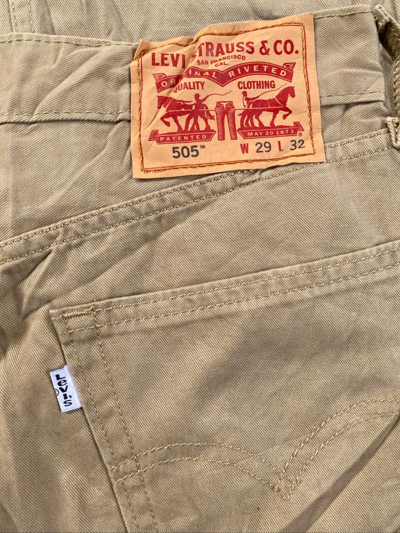 Levis 505 Reguler Fit Beige Pants, foto 7