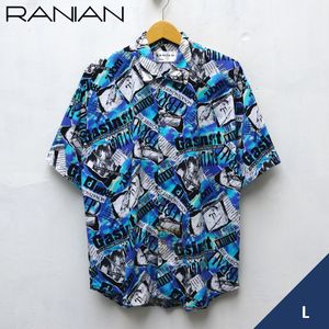 Ranian Kemeja AOP Open Collar Size L
