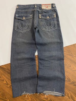 True Religion baggy flared-bootcut jeans y2k