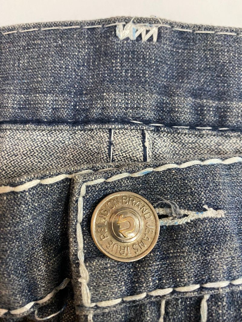 True Religion baggy flared-bootcut jeans y2k, foto 6