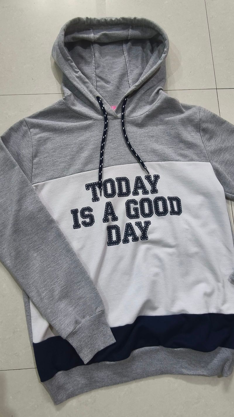 Zelia Two-Tone Hoodie Sweater, foto 3