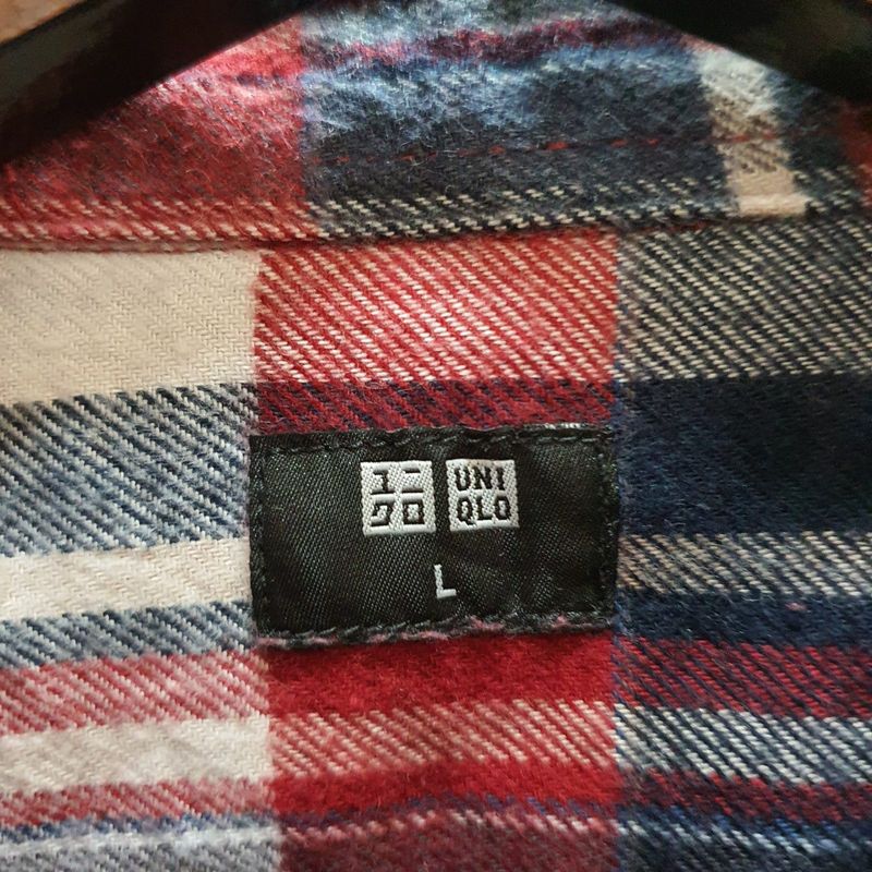 Kemeja flanel pria UNIQLO, foto 3