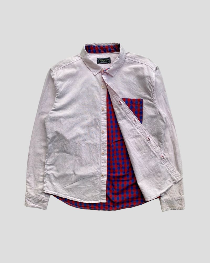 Panaspur Japanese Two Pattern Shirts Basic Mix Checked Laven, foto 2