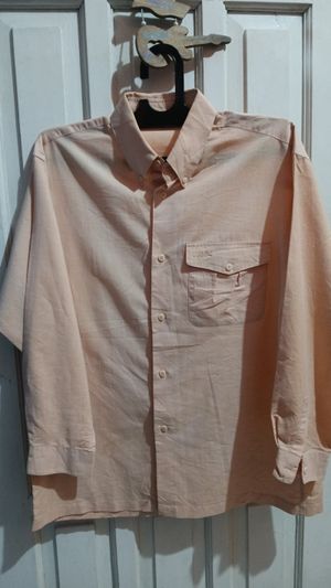 Kemeja Unisex warna Peach