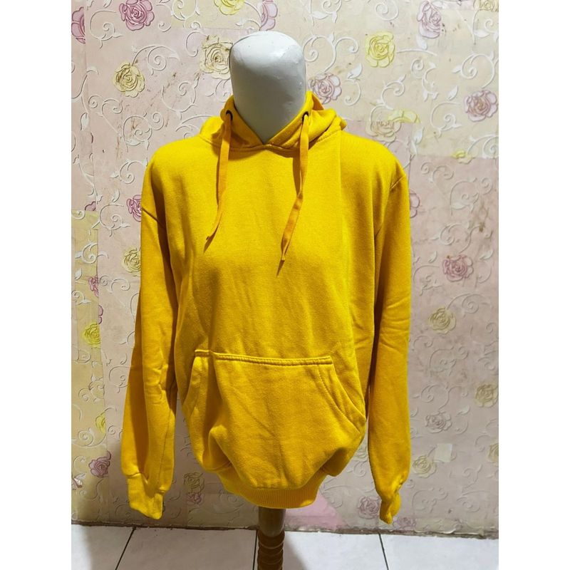 Jaket hoodie kuning, foto 3