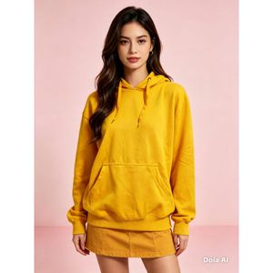Jaket hoodie kuning