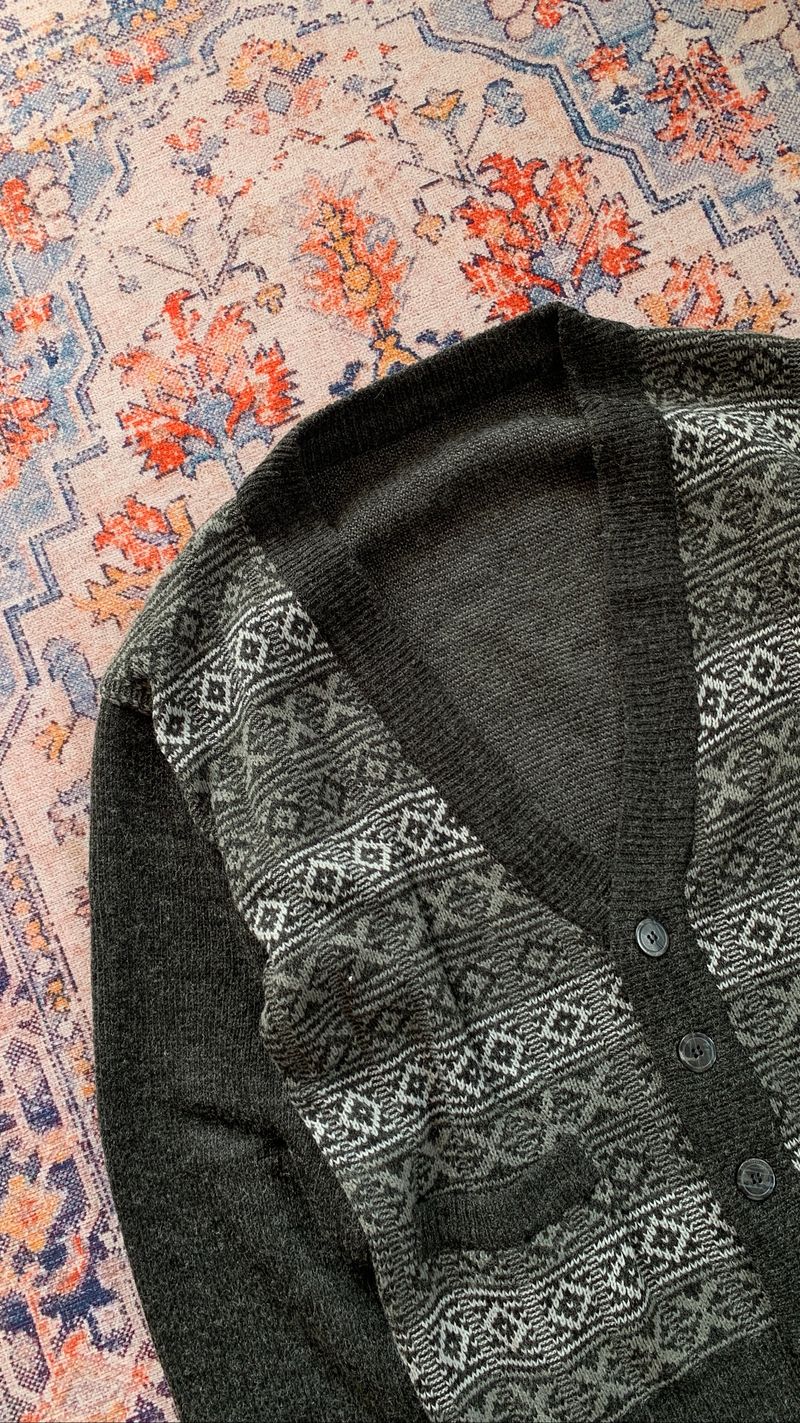 Cardigan uknow pattern kinti, foto 4