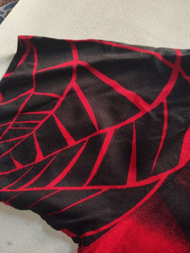 Kemeja Vintage Spiderman All Over Print, foto 8