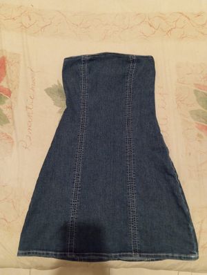 Strapless Denim Dress Divided H&M