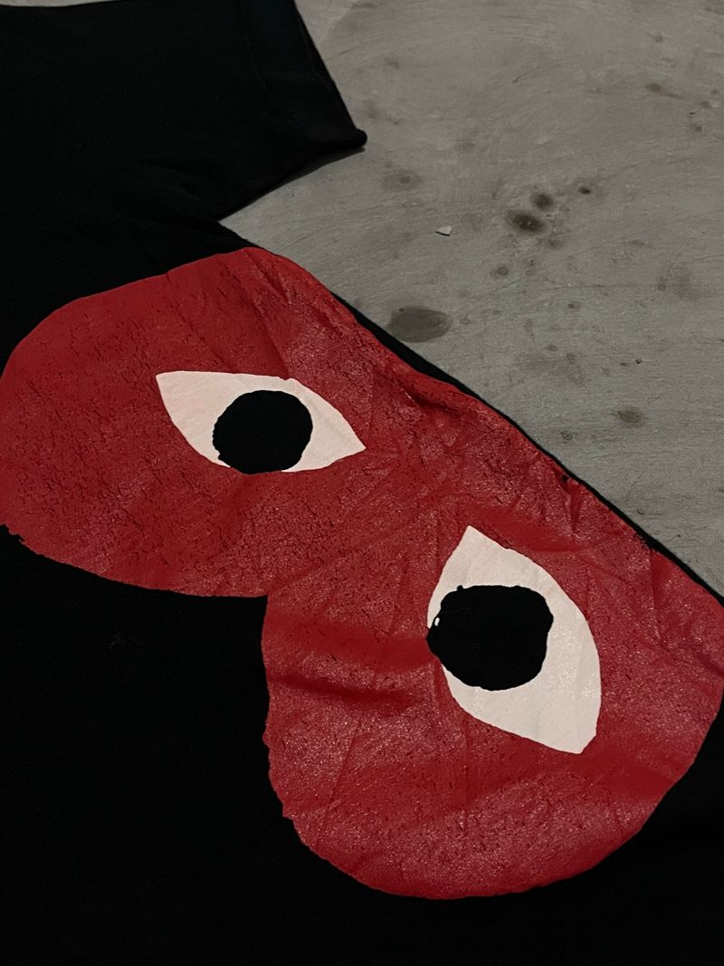 Comme des garcons side half heart tee, foto 4