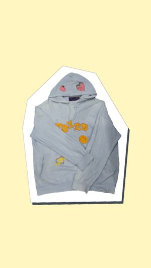 Baby Blue Printed Graphic Hoodie 🩵