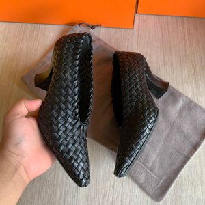 BOTTEGA VENETA PUMPS LEATHER IN BLACK SIZE 36