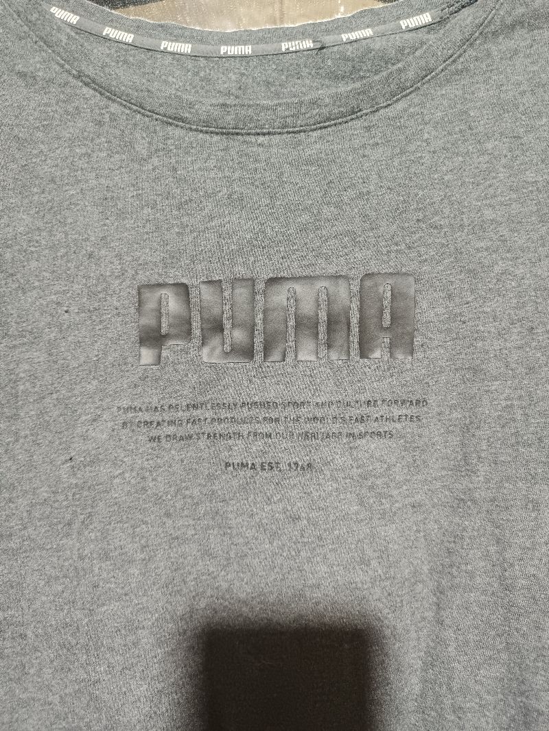 Puma Casual T-shirt Pria gray, foto 2