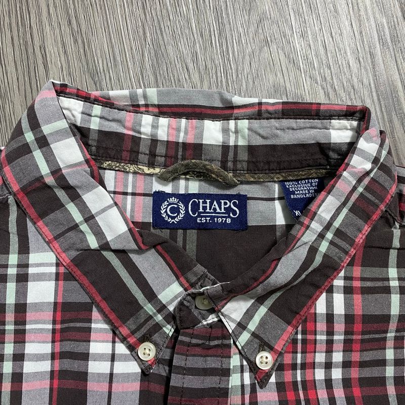 Plaid Shirt Chaps Lauren, foto 4