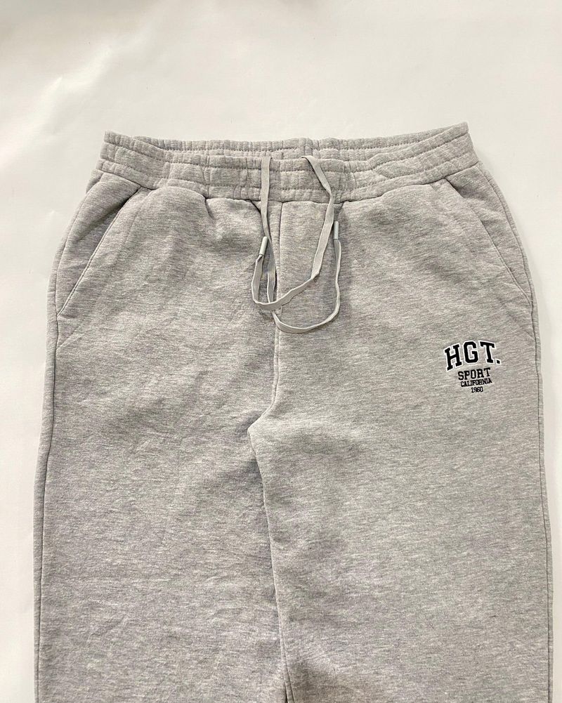 Sweatpants light grey, Jogger pants, celana training, foto 6