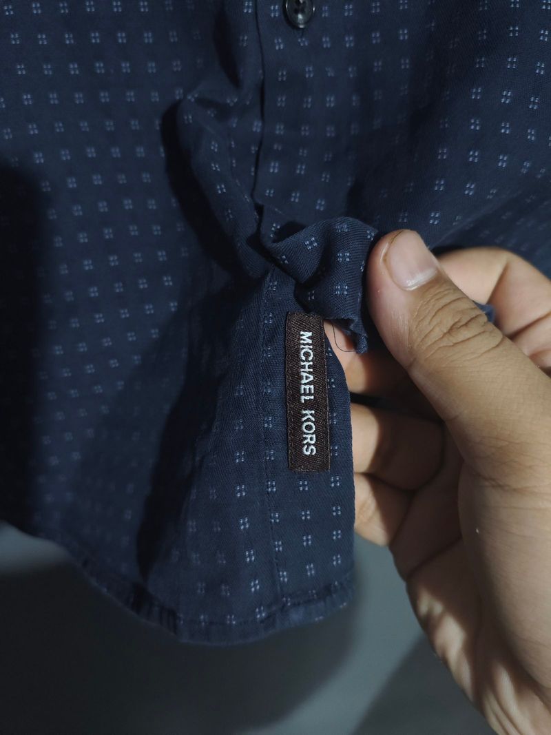 Kemeja Michael Kors Slim Fit Pattern, foto 6